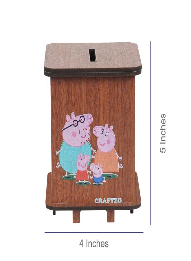 Craftzo Premium Wooden Money Bank | Coin Bank | Money Box - Gift Items for Kids - Image 2
